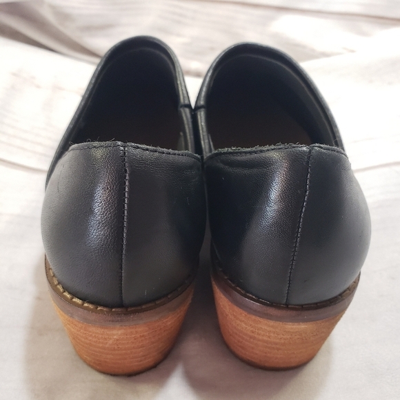 Crown Vintage Black Leather Booties Open Side Womens 6.5 Morrison - Picture 7 of 11